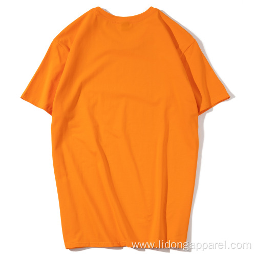 Wholesale Cotton Mens Solid Color Short Sleeve T-shirt